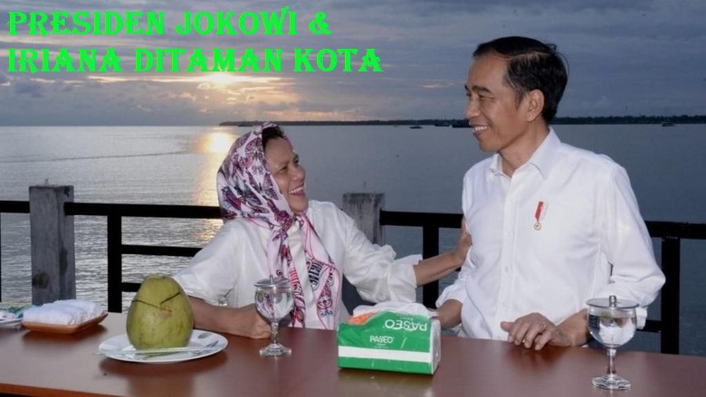 Presiden Jokowi & Iriana Ditaman Kota